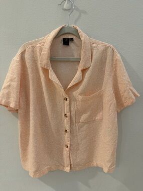 Volcom Peach Short-Sleeve Button-Up Shirt